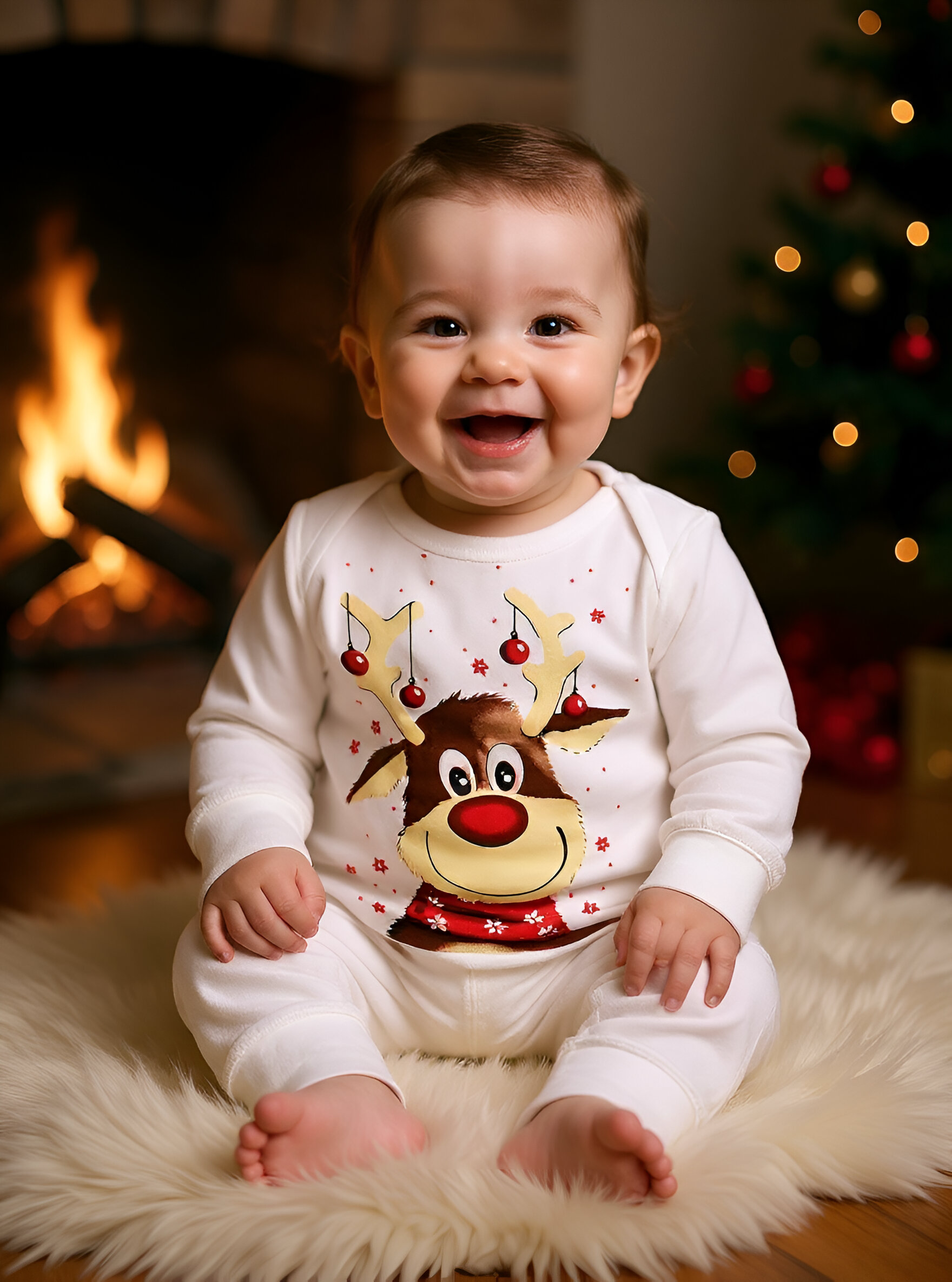 Family Matching Christmas Pyjama Set - Rudolph