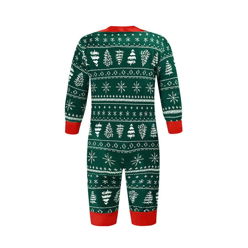Family Matching Christmas Pyjama Set – Forest Green Edition