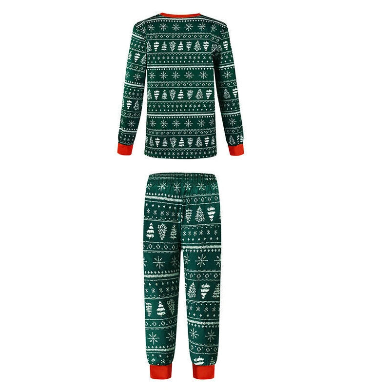 Family Matching Christmas Pyjama Set – Forest Green Edition