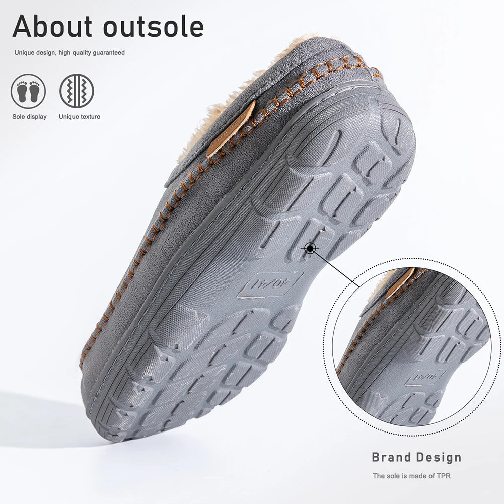 Pmoiste Soft Faux Suede House Slippers