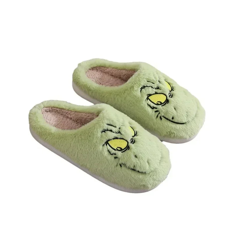 Grinch "Heart Two Sizes Too Small" Plush Slide Slippers
