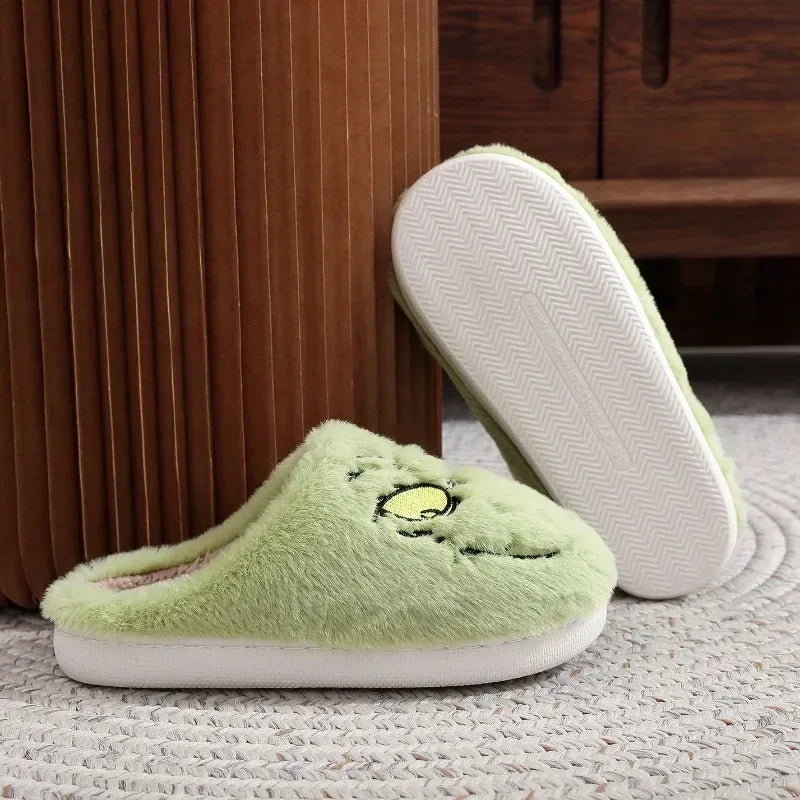 Grinch "Heart Two Sizes Too Small" Plush Slide Slippers